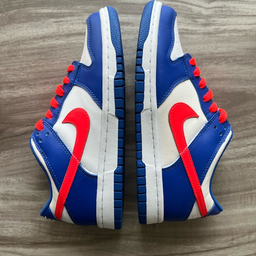 Nike Dunk Low White Crimsons Size 5Y/ 6.5 Women’s WORN ONCE - Picture 3 of 10
